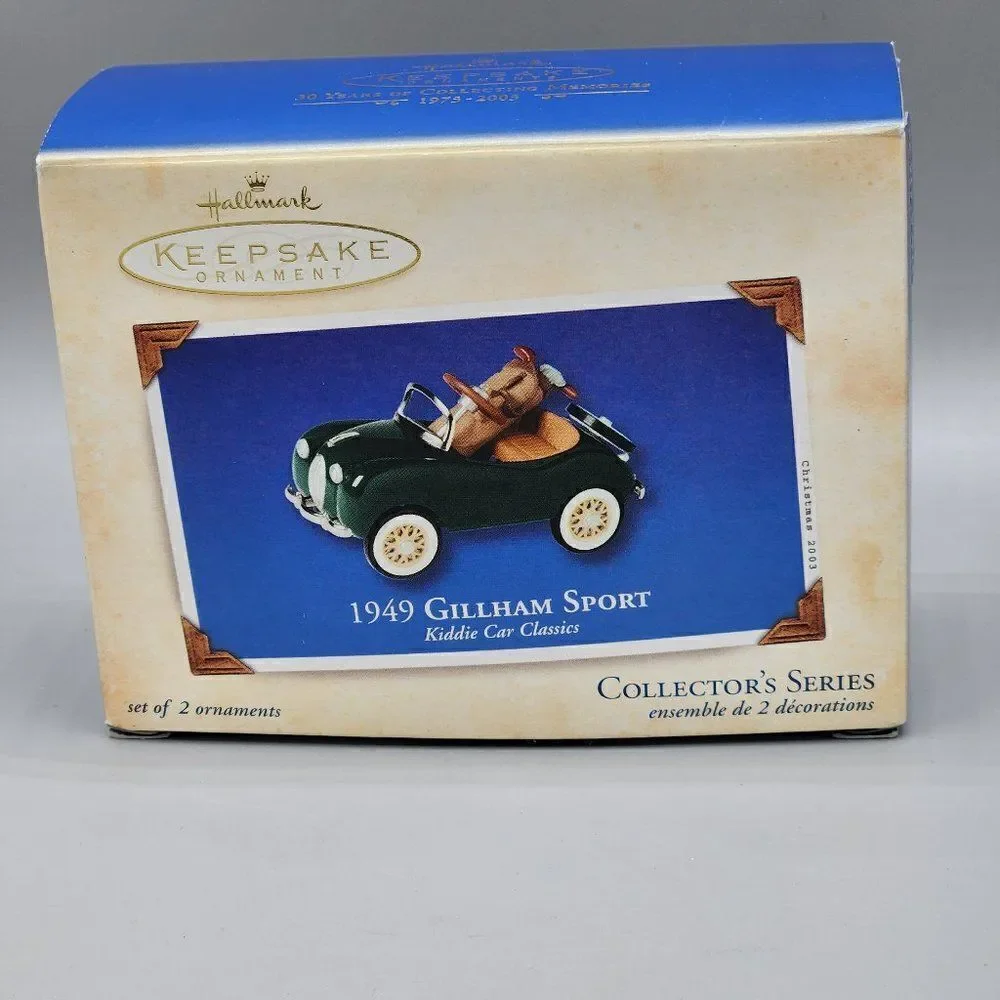 2003 Hallmark Keepsake Miniatures 1949 Gillham Sport Kiddie Car Collector Series